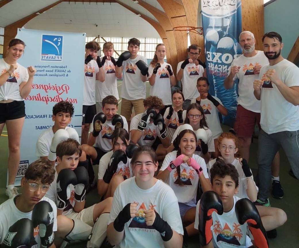 Entraînement de boxe avec gants