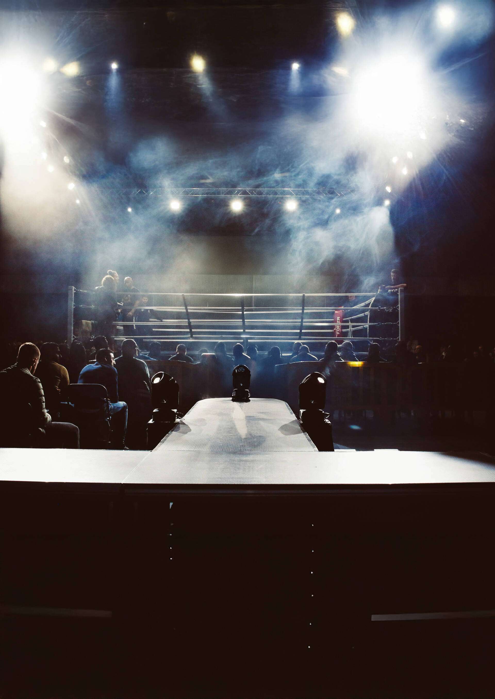 Ring de boxe professionnel