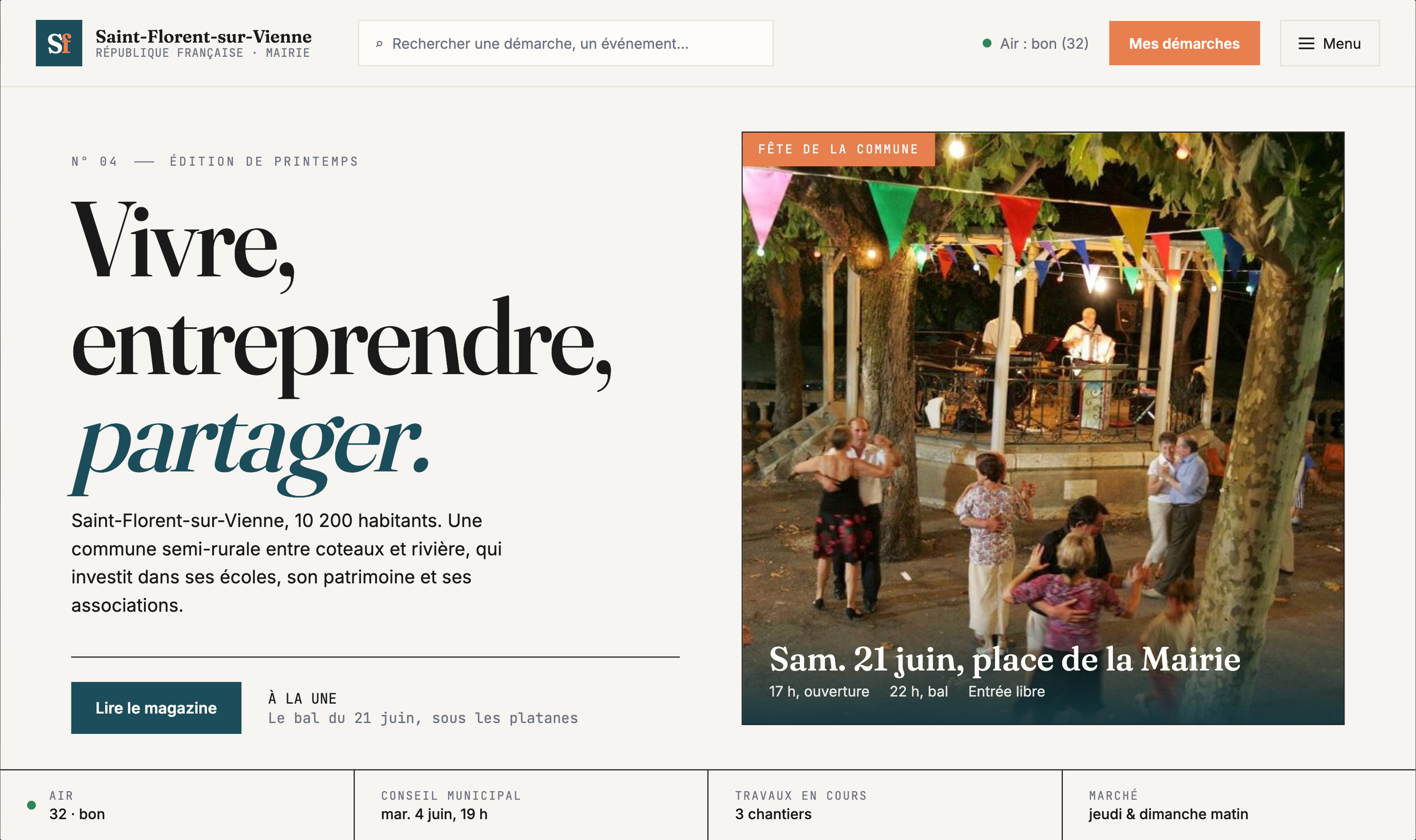 Site institutionnel — Mairie 1