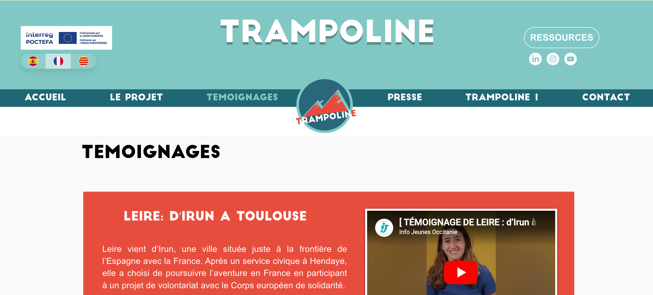 Trampoline — Mobilité internationale des jeunes