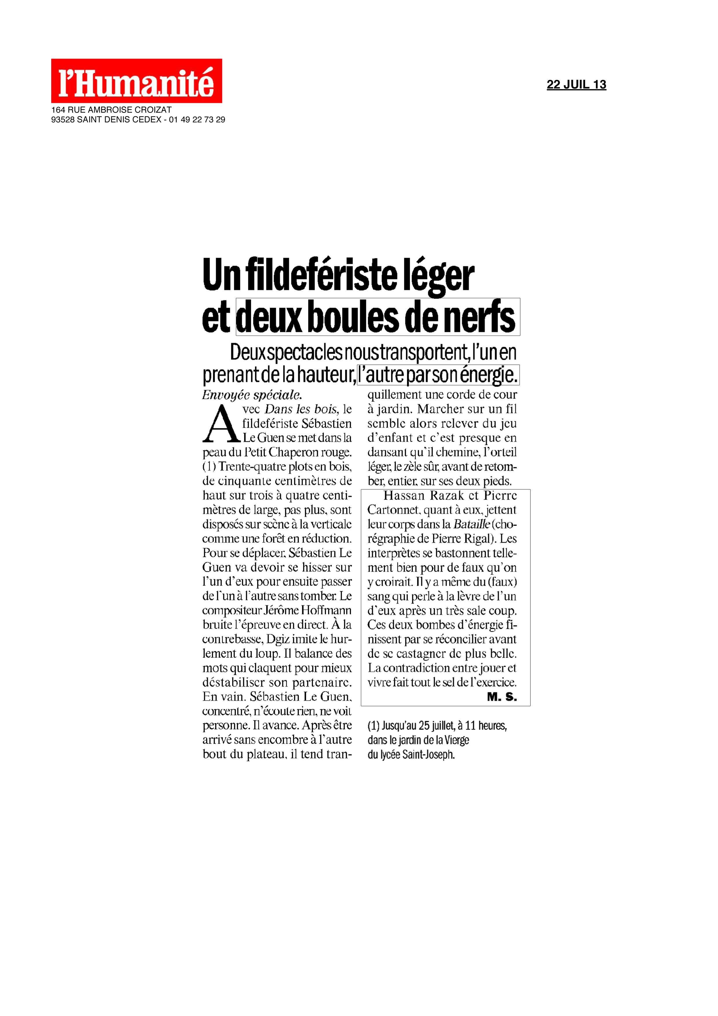 Article de L'Humanité