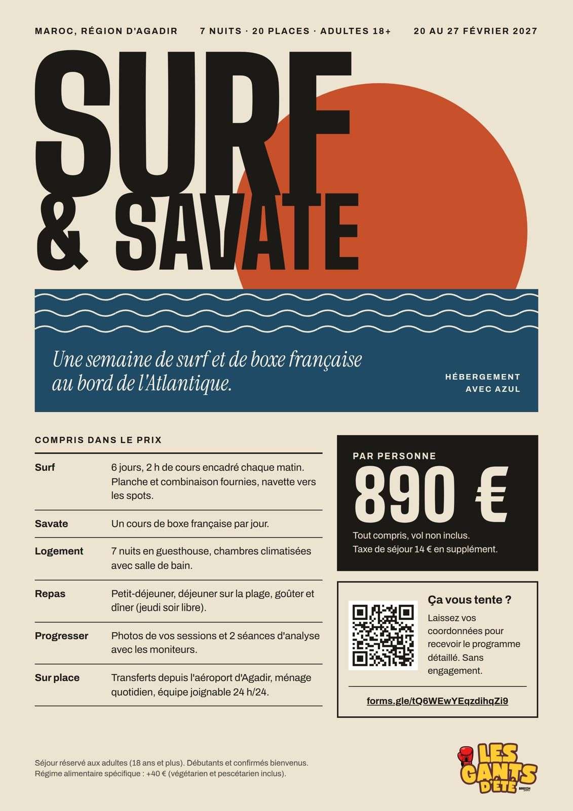 Affiche SURF ET SAVATE